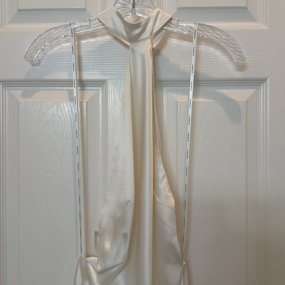 Retrofete Jagger Silk Dress in White Size Large NWT - Picture 6 of 16